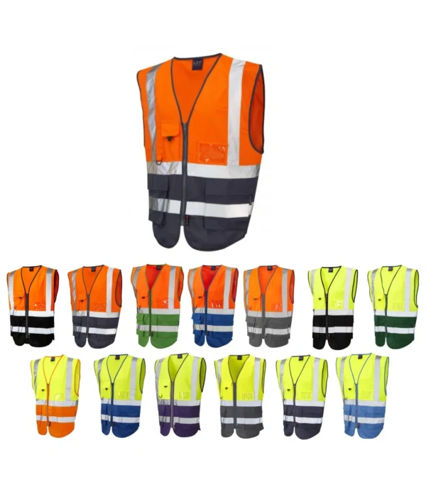 Leo Lynton ISO 20471 Class 1 Superior Waistcoat colours